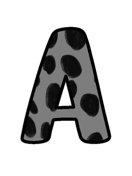 Modern Cheetah Bulletin Board Décor Kit, Modern Cheetah Letters