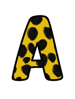Modern Cheetah Bulletin Board Décor Kit, Modern Cheetah Letters
