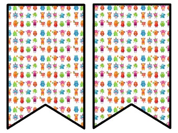 Monster Bulletin Board Decor Kit, Monster Letters