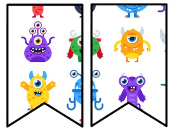 Monster Bulletin Board Decor Kit, Monster Letters