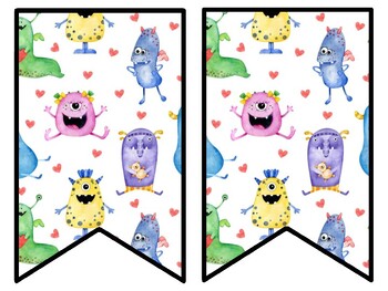 Monster Bulletin Board Decor Kit, Monster Letters