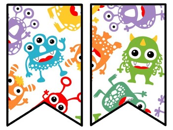 Monster Bulletin Board Decor Kit, Monster Letters