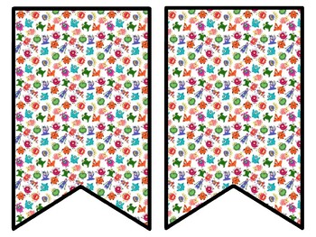 Monster Bulletin Board Decor Kit, Monster Letters