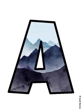 Mountain Bulletin Board Décor Kit