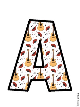 Music Bulletin Board Décor Kit, Music Bulletin Board Letters