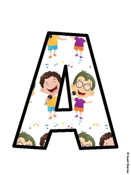 Music Bulletin Board Décor Kit, Music Bulletin Board Letters