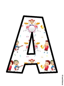 Music Bulletin Board Décor Kit, Music Bulletin Board Letters