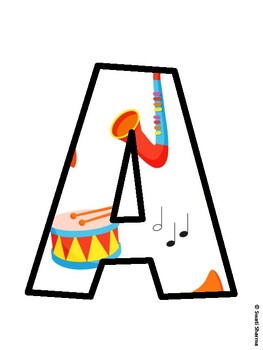 Music Bulletin Board Décor Kit, Music Bulletin Board Letters