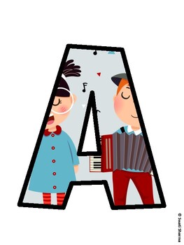 Music Bulletin Board Décor Kit, Music Bulletin Board Letters