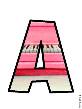 Music Bulletin Board Décor Kit, Music Bulletin Board Letters