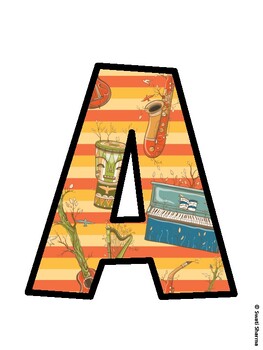 Music Bulletin Board Décor Kit, Music Bulletin Board Letters