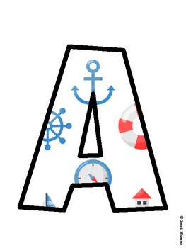 Nautical Bulletin Board Décor Kit