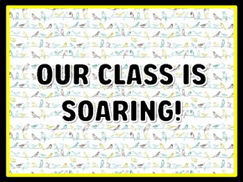 OUR CLASS IS SOARING! Birds Door Décor, Birds Bulletin Board Décor
