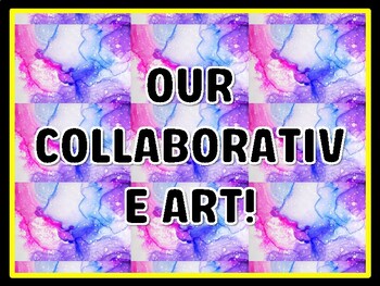 OUR COLLABORATIVE ART! Art Door Décor, Art Bulletin Board Décor