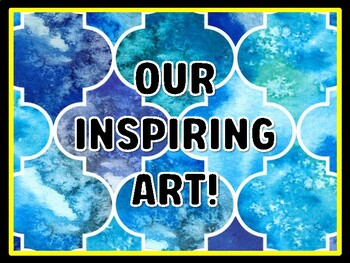 OUR INSPIRING ART! Art Door Décor, Art Bulletin Board Décor