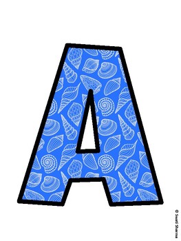 Ocean Bulletin Board Decor Kit, Ocean Bulletin Board Letters