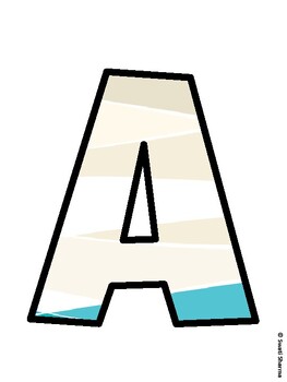 Ocean Bulletin Board Decor Kit, Ocean Bulletin Board Letters