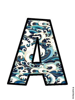 Ocean Bulletin Board Decor Kit, Ocean Bulletin Board Letters