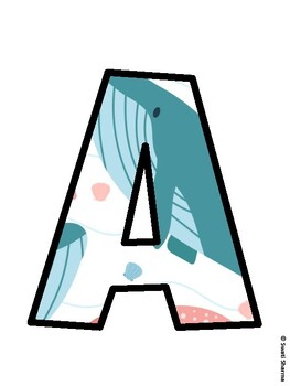 Ocean Bulletin Board Decor Kit, Ocean Bulletin Board Letters
