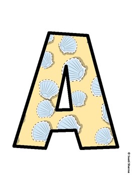 Ocean Bulletin Board Decor Kit, Ocean Bulletin Board Letters