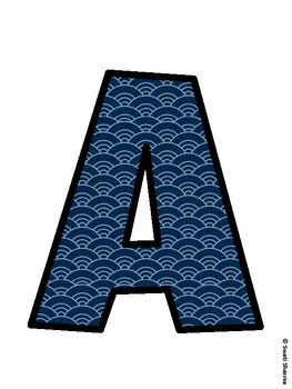 Ocean Bulletin Board Decor Kit, Ocean Bulletin Board Letters