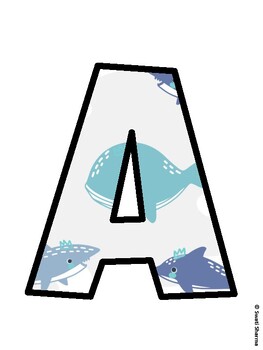 Ocean Bulletin Board Decor Kit, Ocean Bulletin Board Letters