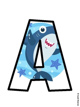 Ocean Bulletin Board Decor Kit, Ocean Bulletin Board Letters