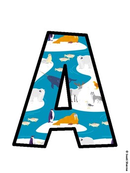 Ocean Bulletin Board Decor Kit, Ocean Bulletin Board Letters