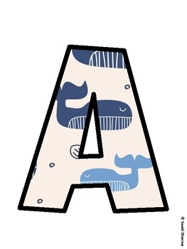 Ocean Bulletin Board Decor Kit, Ocean Bulletin Board Letters