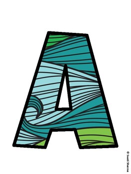 Ocean Bulletin Board Decor Kit, Ocean Bulletin Board Letters