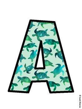 Ocean Bulletin Board Decor Kit, Ocean Bulletin Board Letters