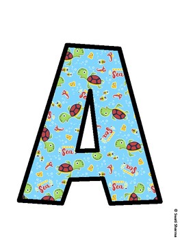 Ocean Bulletin Board Decor Kit, Ocean Bulletin Board Letters
