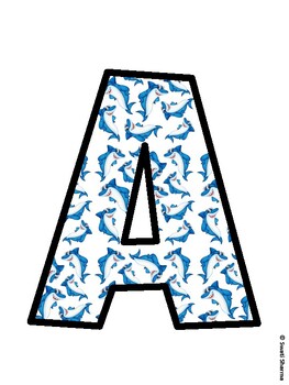 Ocean Bulletin Board Decor Kit, Ocean Bulletin Board Letters