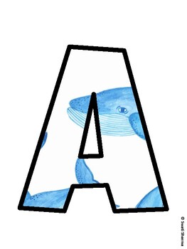 Ocean Bulletin Board Decor Kit, Ocean Bulletin Board Letters