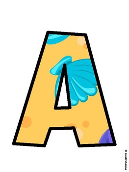 Ocean Bulletin Board Decor Kit, Ocean Bulletin Board Letters