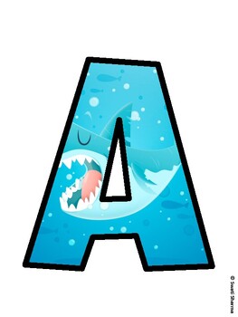 Ocean Bulletin Board Decor Kit, Ocean Bulletin Board Letters