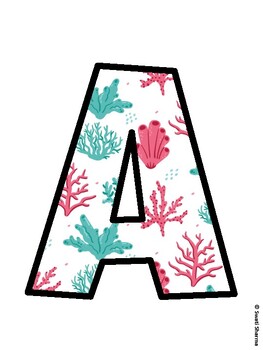 Ocean Bulletin Board Decor Kit, Ocean Bulletin Board Letters