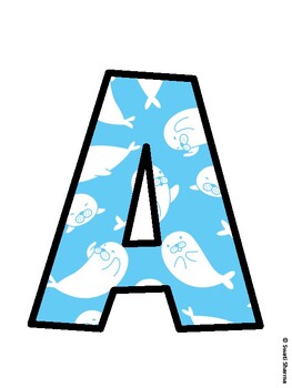 Ocean Bulletin Board Decor Kit, Ocean Bulletin Board Letters