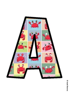 Ocean Bulletin Board Decor Kit, Ocean Bulletin Board Letters