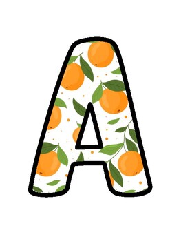 Orange Bulletin Board Décor Kit, Orange Letters