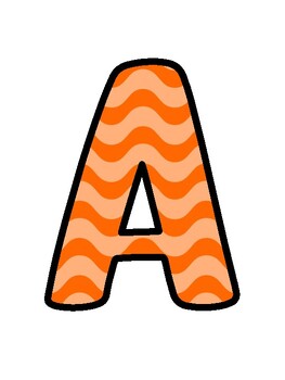Orange Bulletin Board Décor Kit, Orange Letters