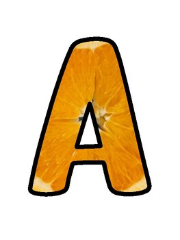Orange Bulletin Board Décor Kit, Orange Letters