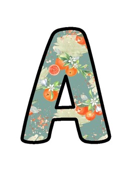 Orange Bulletin Board Décor Kit, Orange Letters