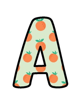 Orange Bulletin Board Décor Kit, Orange Letters