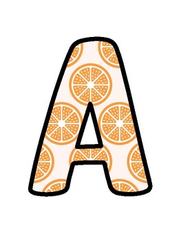 Orange Bulletin Board Décor Kit, Orange Letters