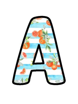 Orange Bulletin Board Décor Kit, Orange Letters