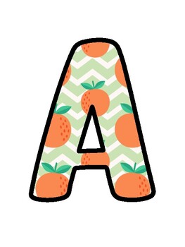 Orange Bulletin Board Décor Kit, Orange Letters