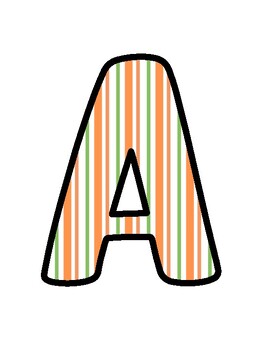 Orange Bulletin Board Décor Kit, Orange Letters