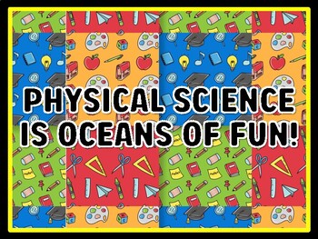 PHYSICAL SCIENCE IS OCEANS OF FUN! Grade 6 Science Door Decor