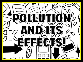 POLLUTION AND ITS EFFECTS! Grade 4 And 5 Science Door Decor